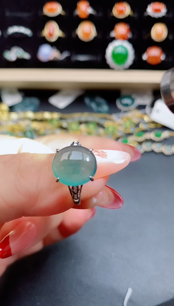 【闪购商品】翡翠戒指银S925镶嵌1212