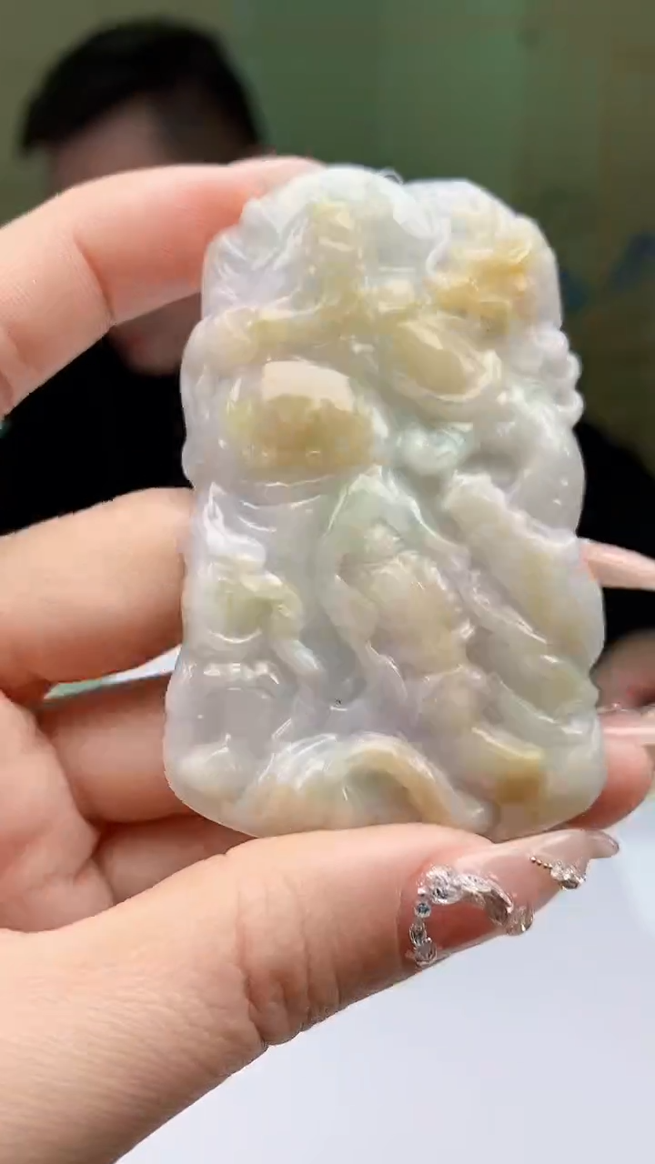 【闪购商品】定制翡翠未镶嵌5152ty-毛货挂件71