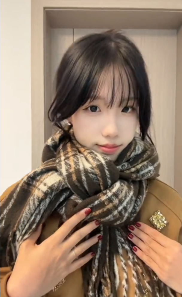 围巾男女通用百搭格子格纹极简风学院风学生女