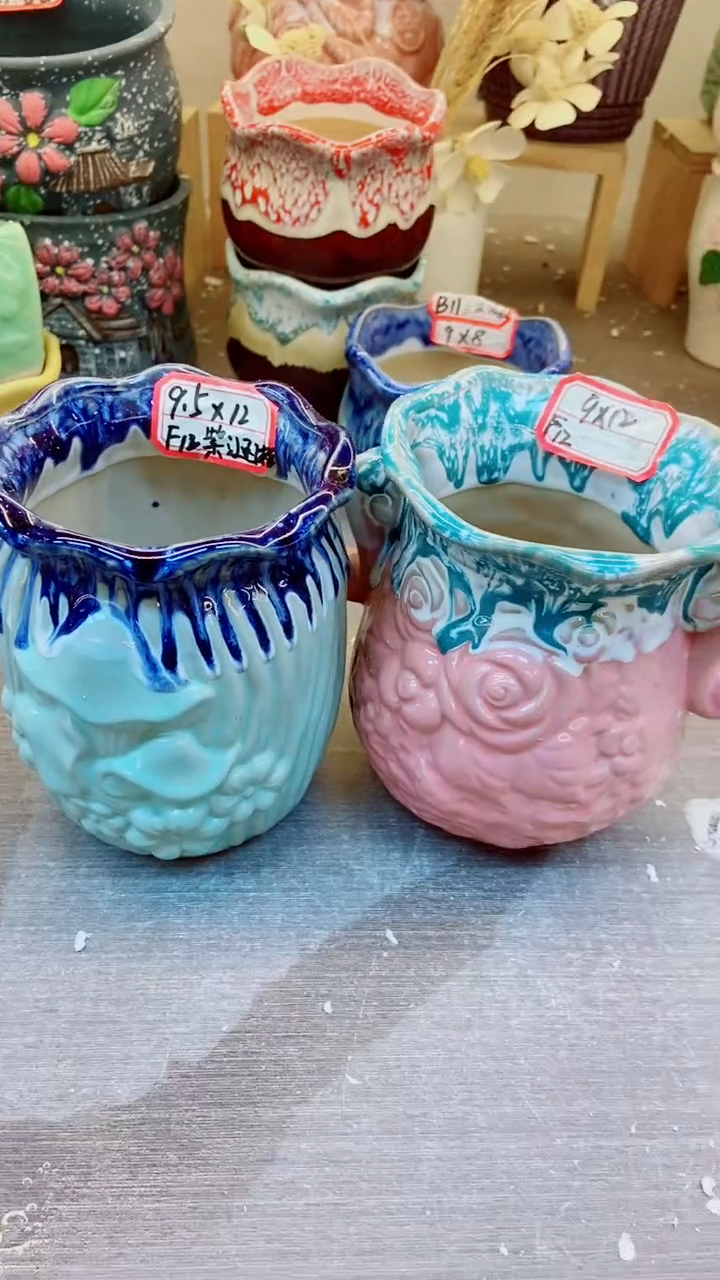 【闪购商品】陶瓷@@F12紫涵桩2件套 