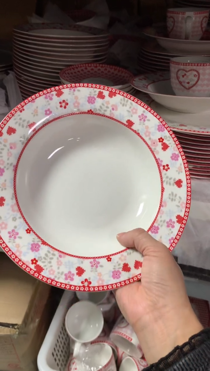 【闪购商品】瓷片CC368陶瓷没有完美无瑕陶瓷1个汤盘