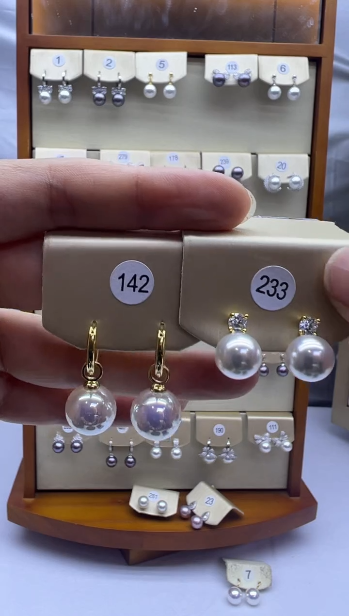 未镶嵌耳饰淡水珍珠142+233