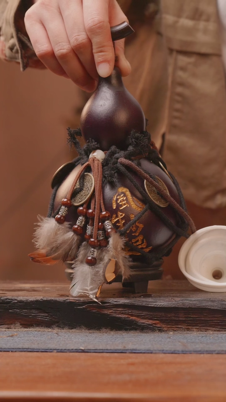 【闪购商品】228号精品大漆葫芦防腐防渗装水茶酒