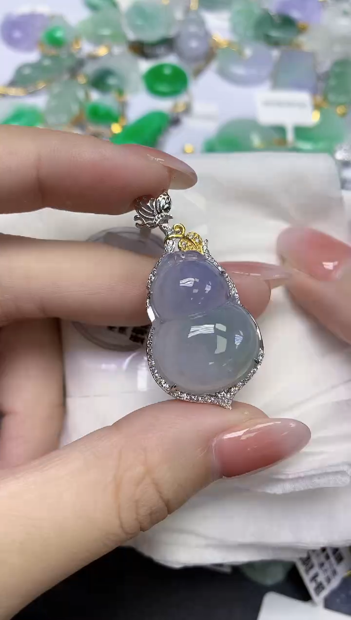 颈饰未镶嵌翡翠天然缅甸翡翠A货多样性发一件