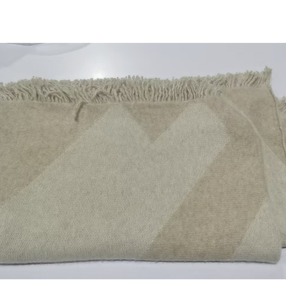 【欧诗莲】180*60CM秋冬100%牛绒大披肩~精品奢感~轻柔保暖4656