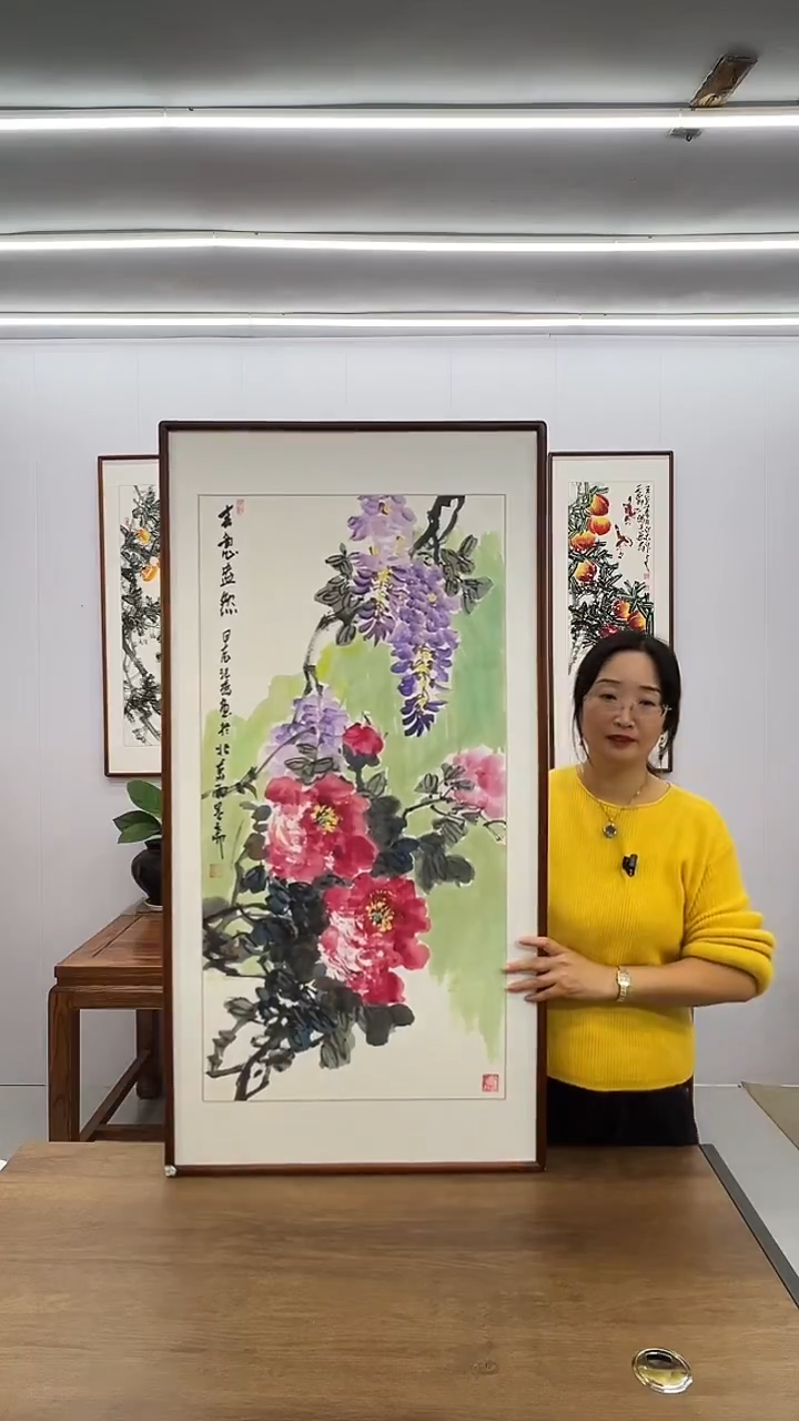 国画汪琼 120*60 春意盎然