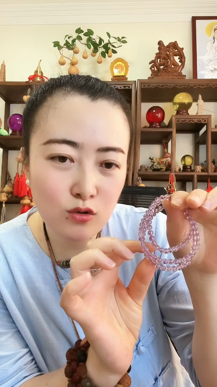 紫色 三圈 时尚手链