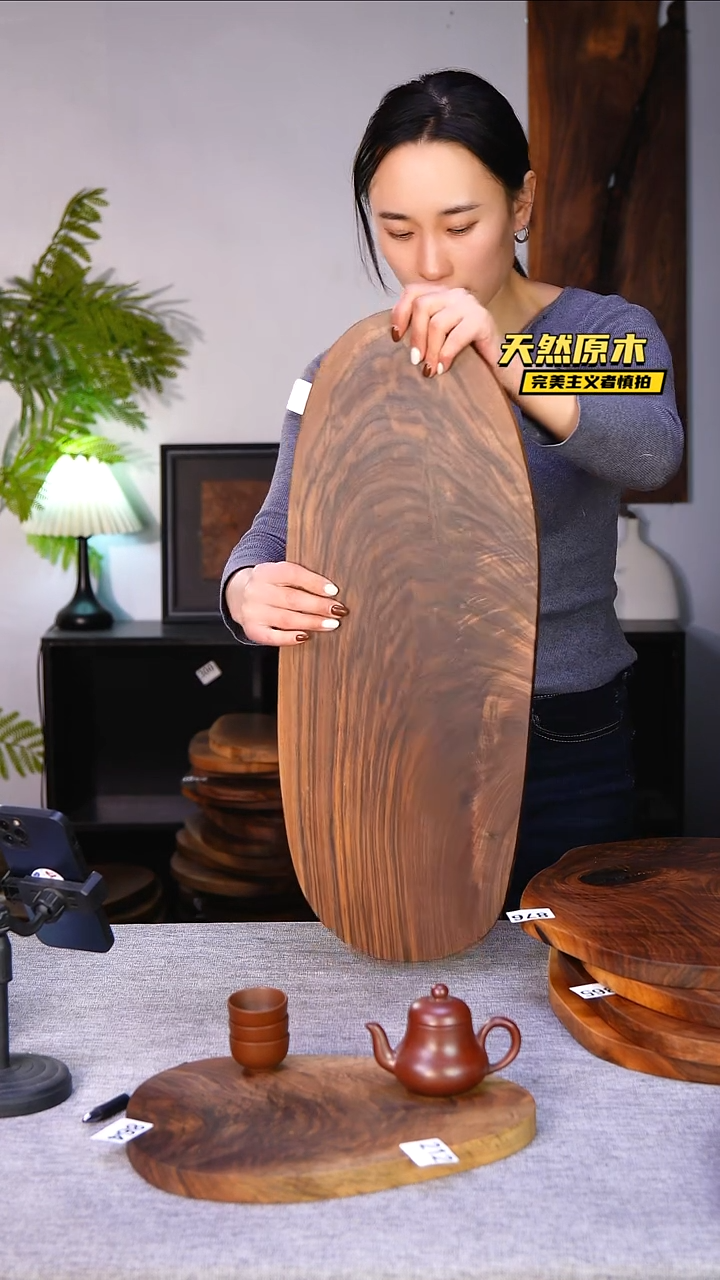 木北美黑胡桃原木.干裂疤结不属于商品质量问题完美主义者慎拍