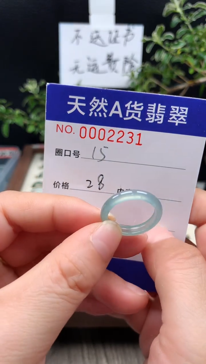 未镶嵌戒指翡翠15#