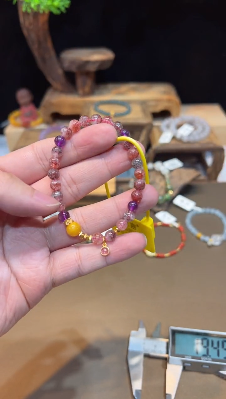 水晶手链未镶嵌手饰@@9608