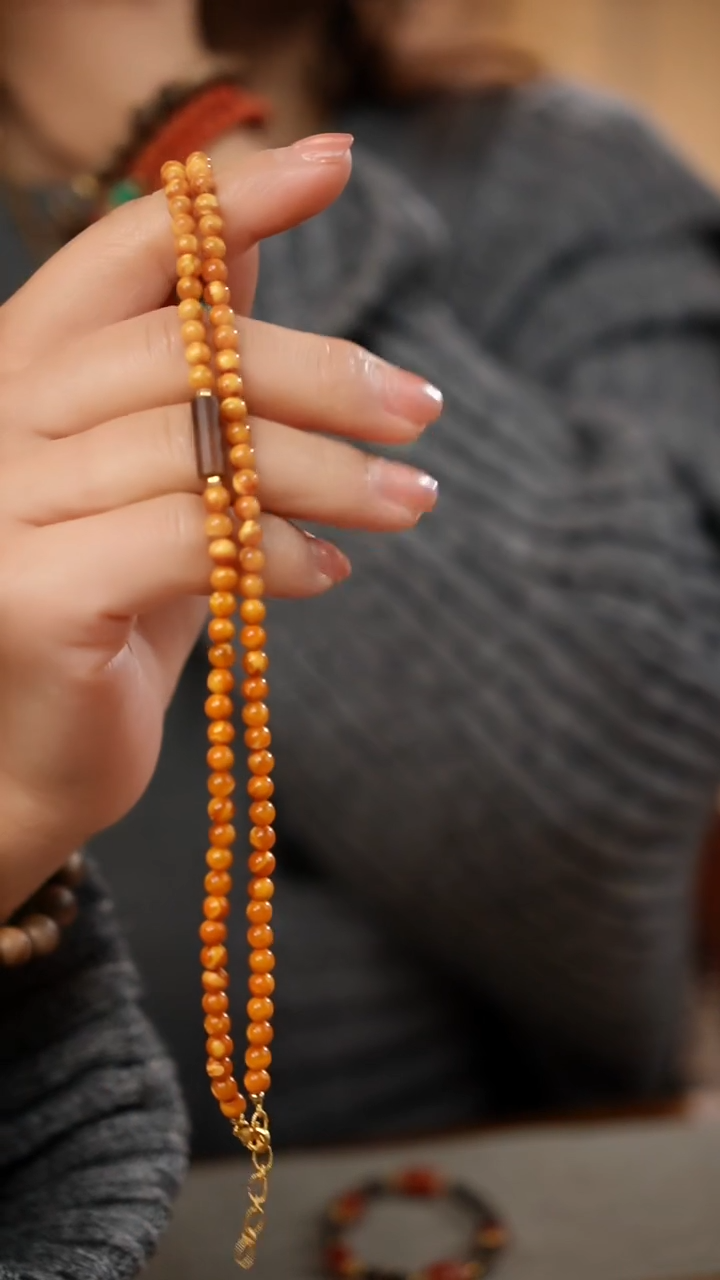 【闪购商品】蜜蜡手链未镶嵌老妖花