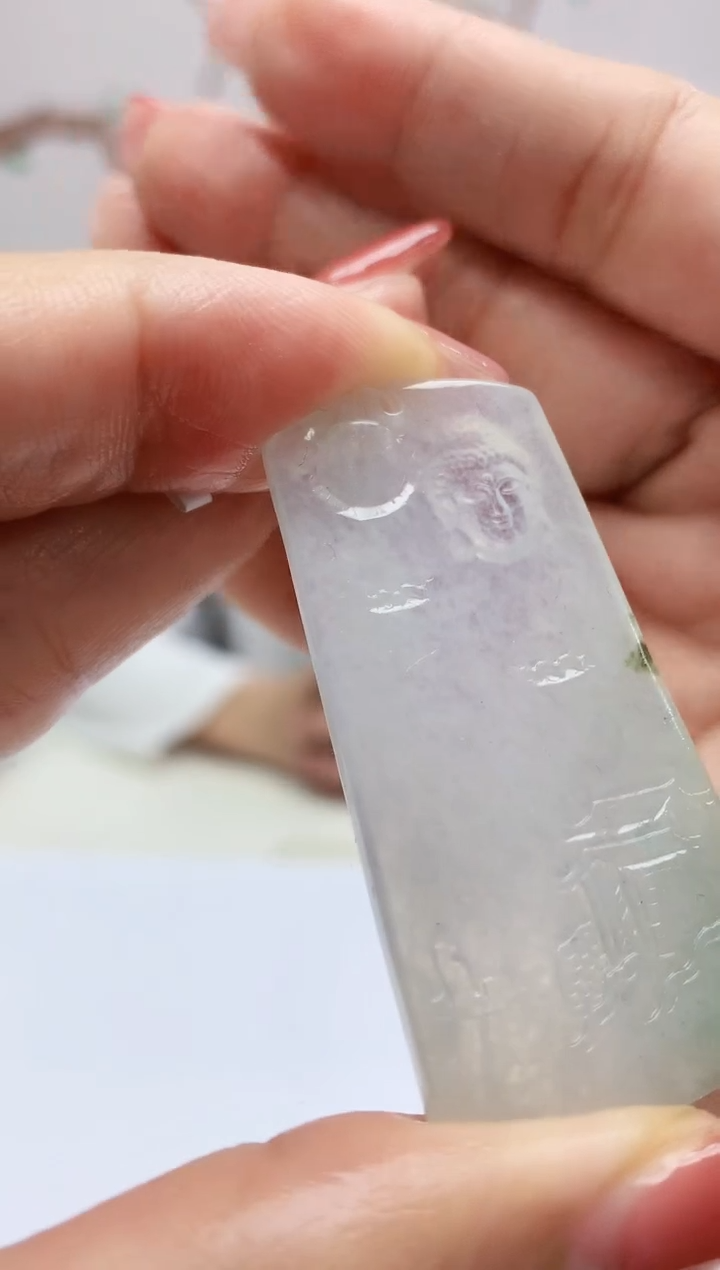 定制翡翠未镶嵌003xm-毛货挂件29