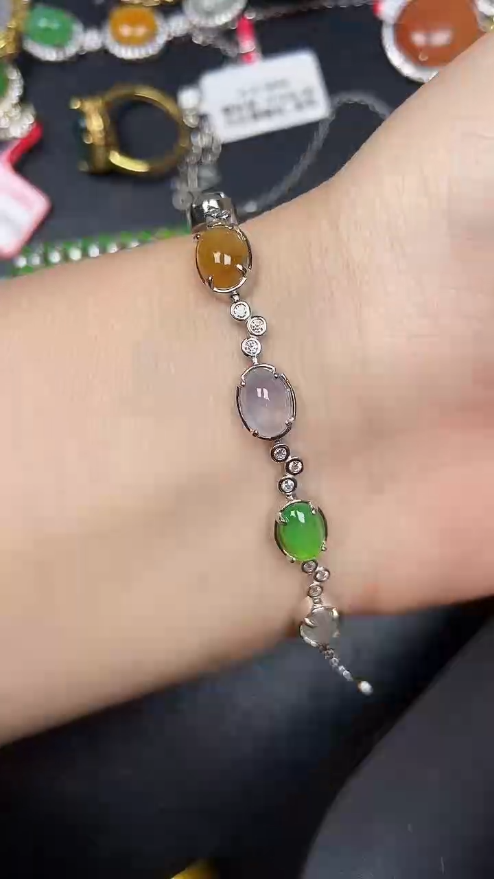 银S925镶嵌戒指翡翠1600