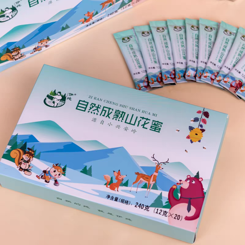 小兴安岭伊纯椴树蜜独立包装礼盒