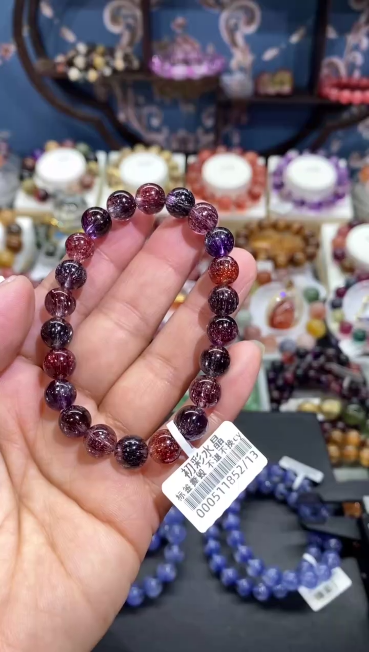 【闪购商品】水晶手串未镶嵌老矿顶顶 满矿超七