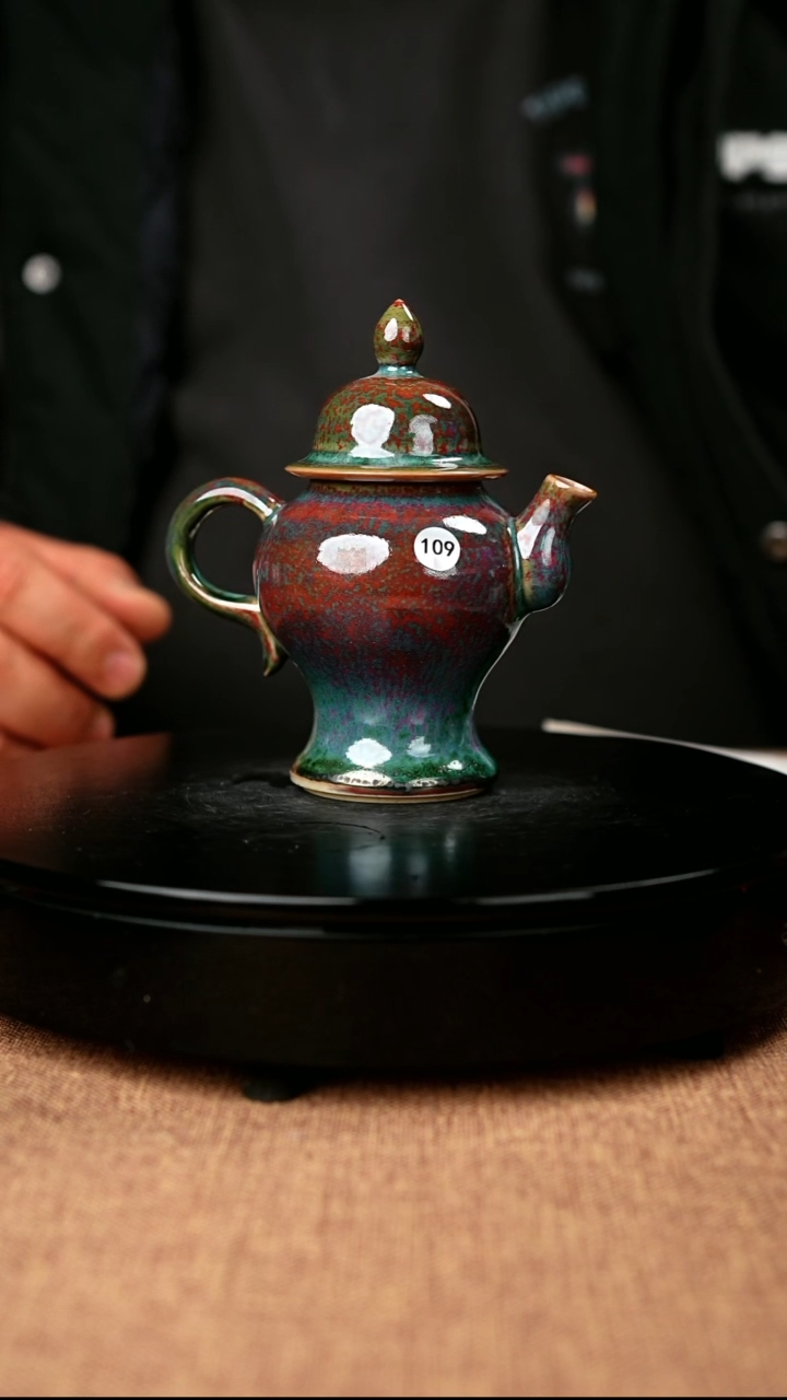 【闪购商品】109#一级品原矿钧瓷炉钧釉将军壶