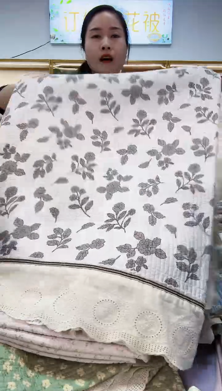 棉全棉床盖三件套      