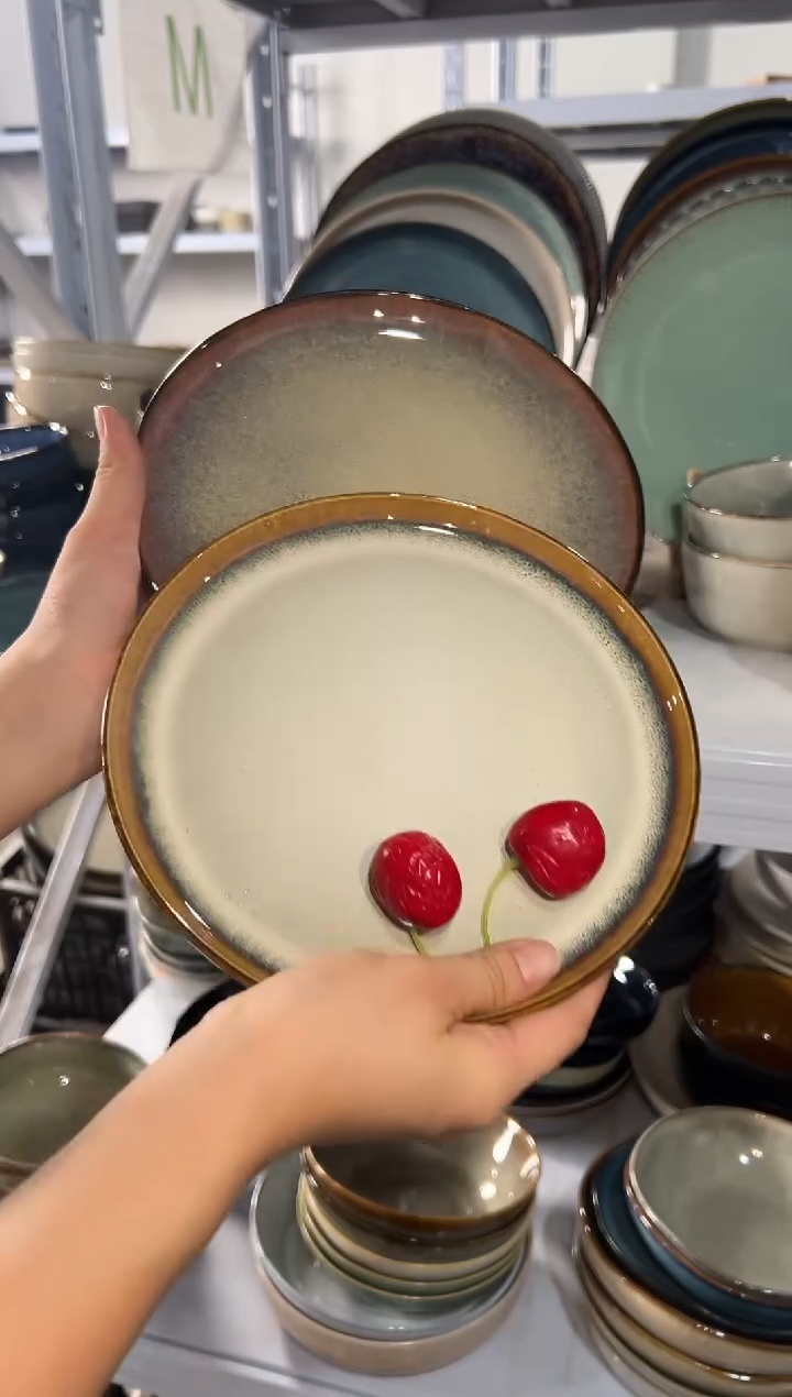 陶瓷外贸尾货瑕疵满20包邮X2小盘