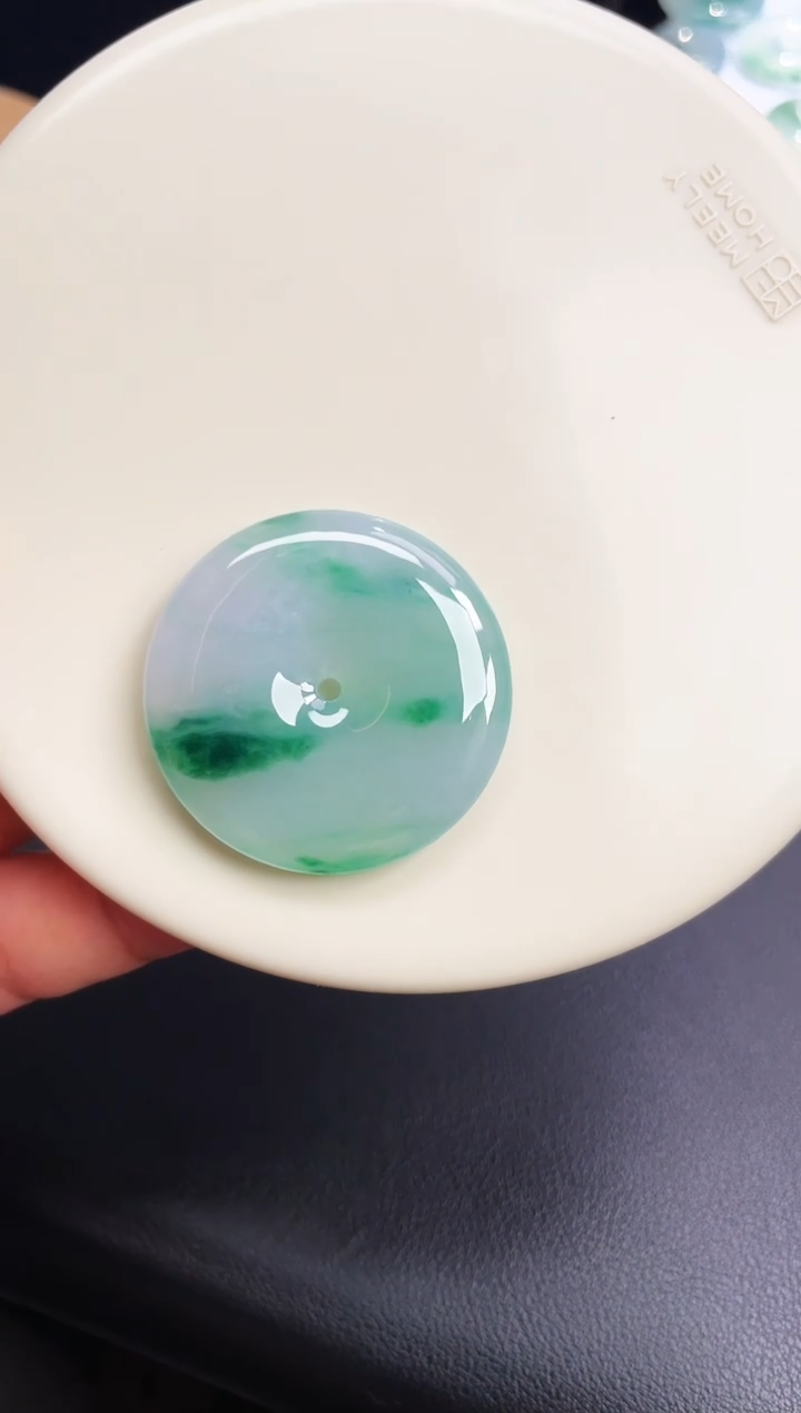 颈饰未镶嵌翡翠【30】平安扣 尺寸 36.6   6.2mm