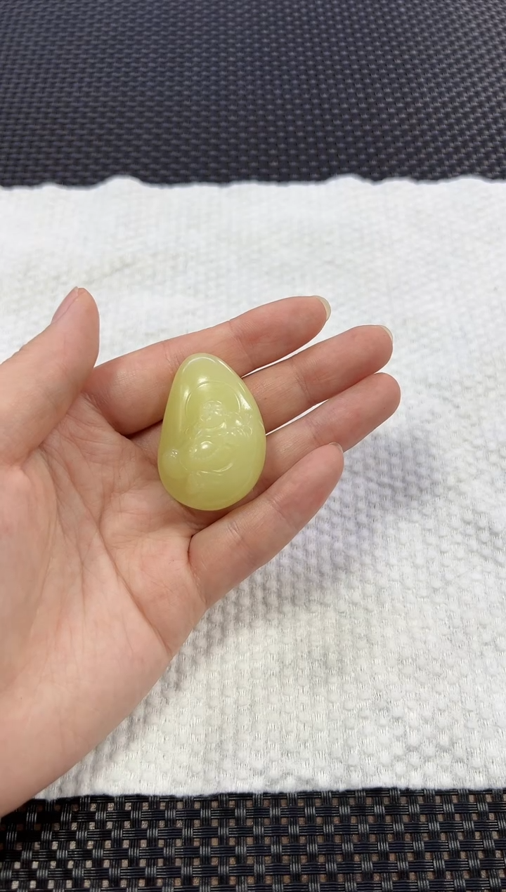 【闪购商品】和田玉挂件未镶嵌随型佛公挂件（多样性发一件）