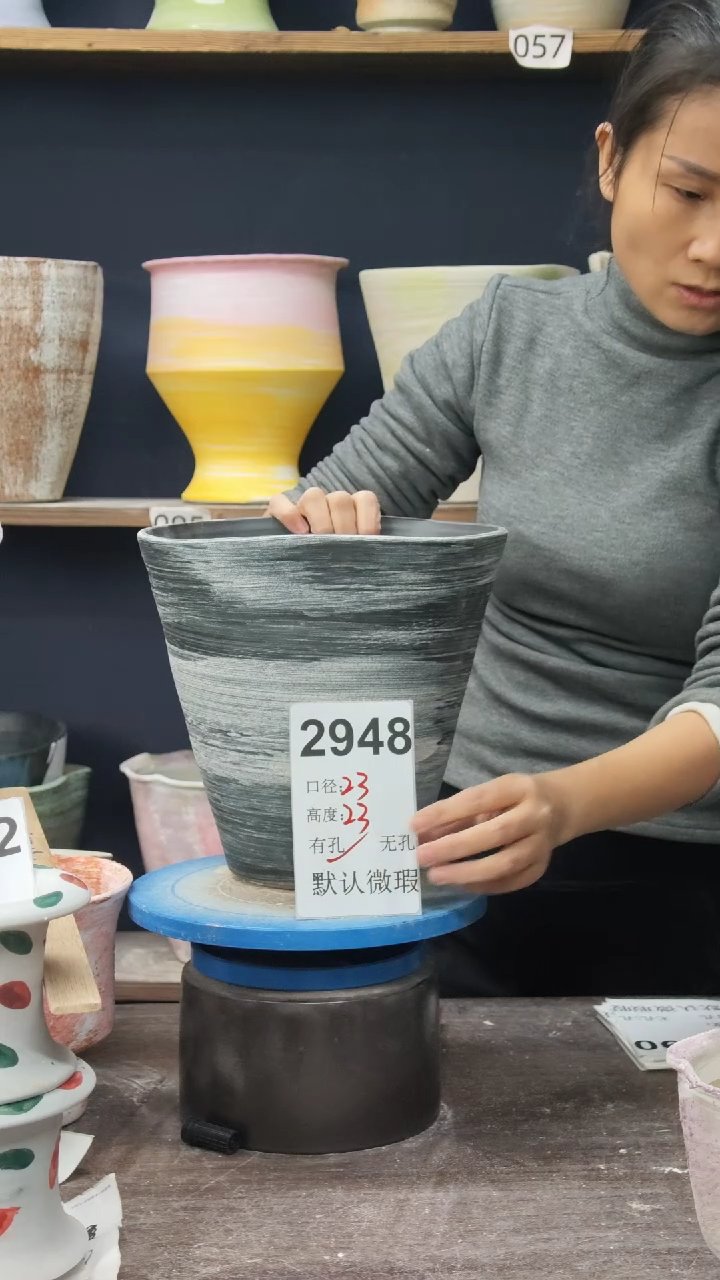 景德镇花盆默认微瑕2948