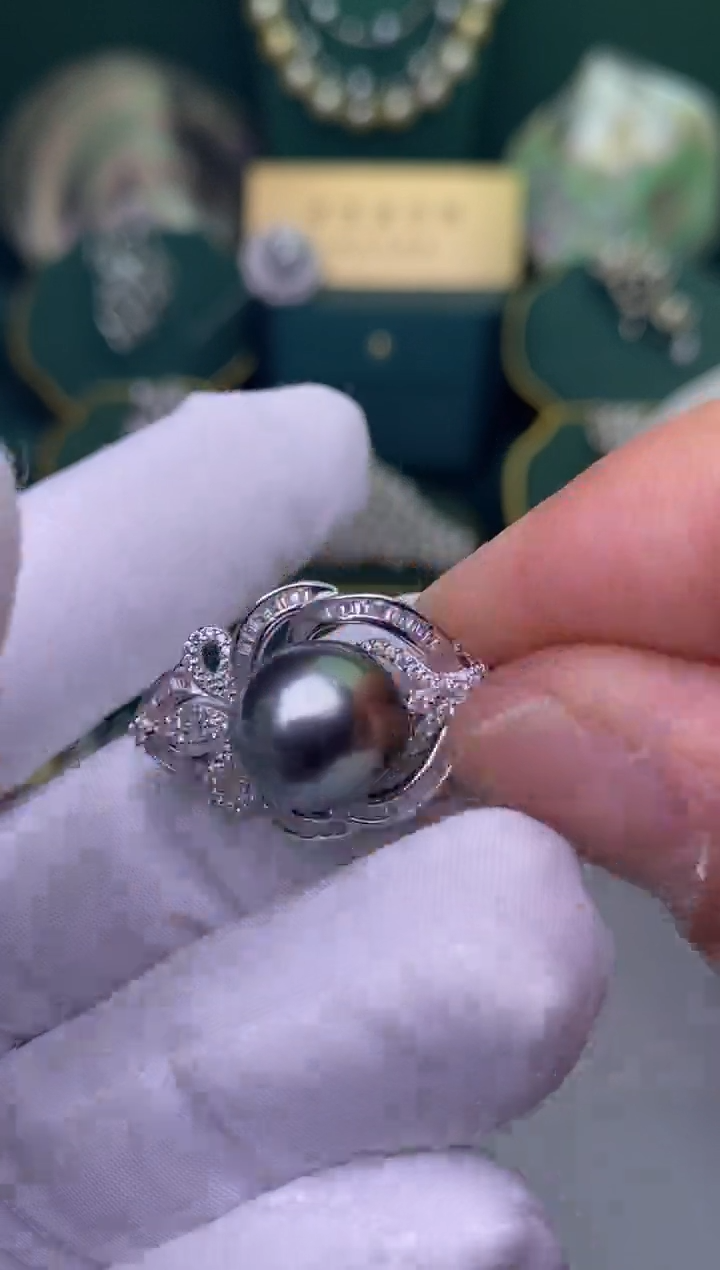 【闪购商品】海水珍珠颈饰银S925镶嵌11-12