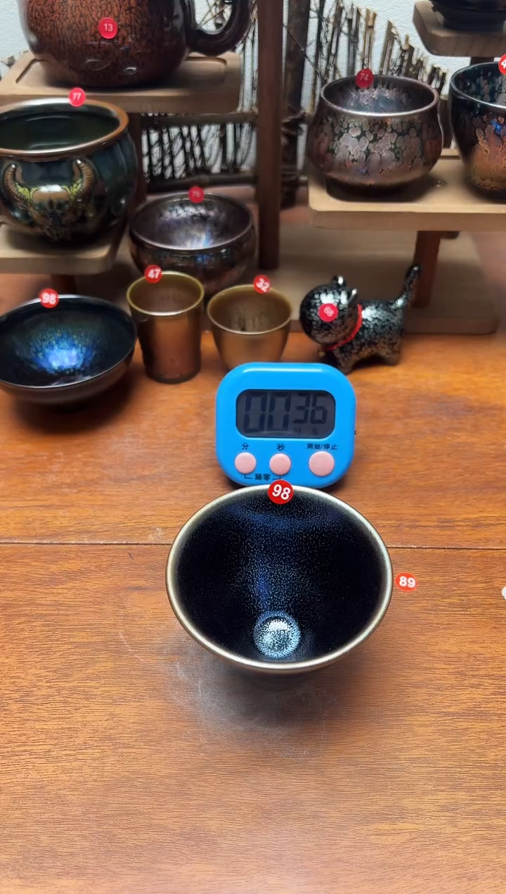 茶盏八*98号建盏工匠茶器