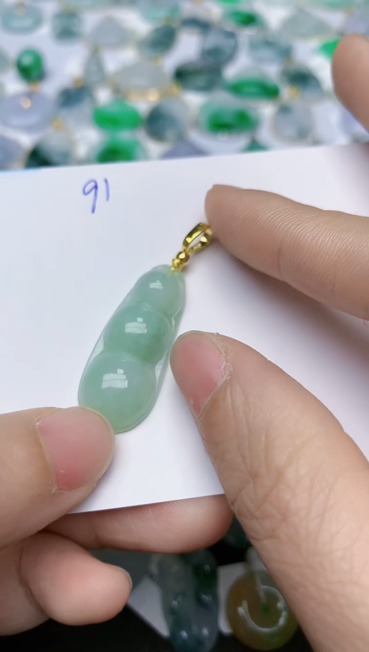 【闪购商品】翡翠颈饰合金天然翡翠A货    