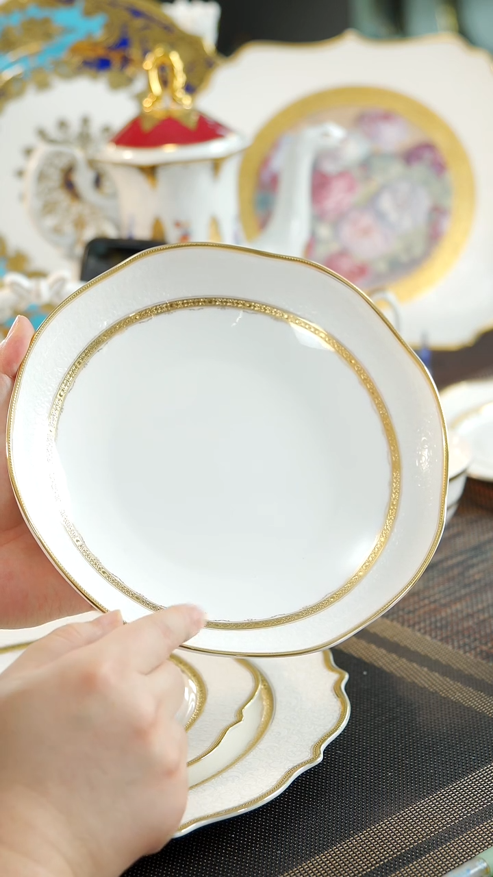 【闪购商品】瓷片8英寸深菜盘 福利价