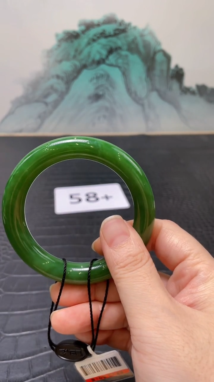 未镶嵌手镯和田玉（碧玉）?**?58+