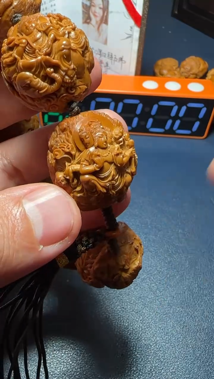 【闪购商品】橄榄核手串/手链十八罗汉拜万佛