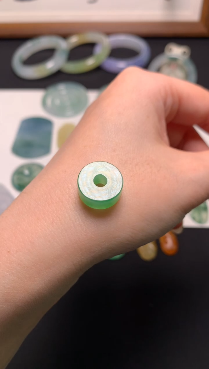 未镶嵌定制翡翠I****麻 0182010535 尾款