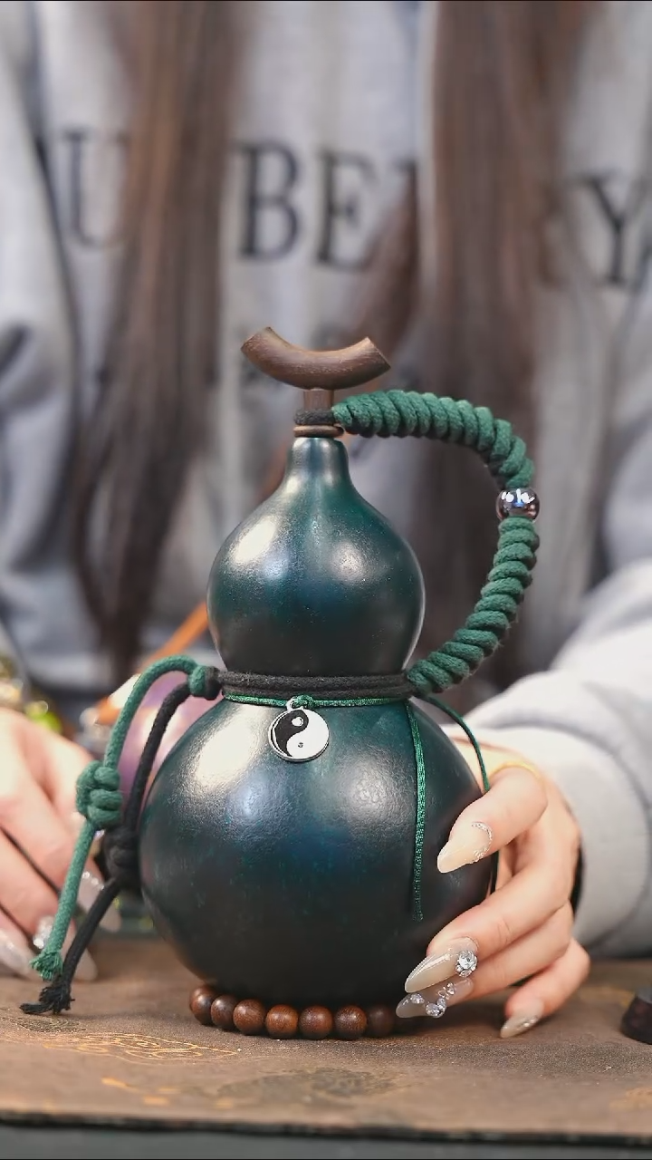 【闪购商品】XJ194大漆酒葫芦不包手串及旋转底座