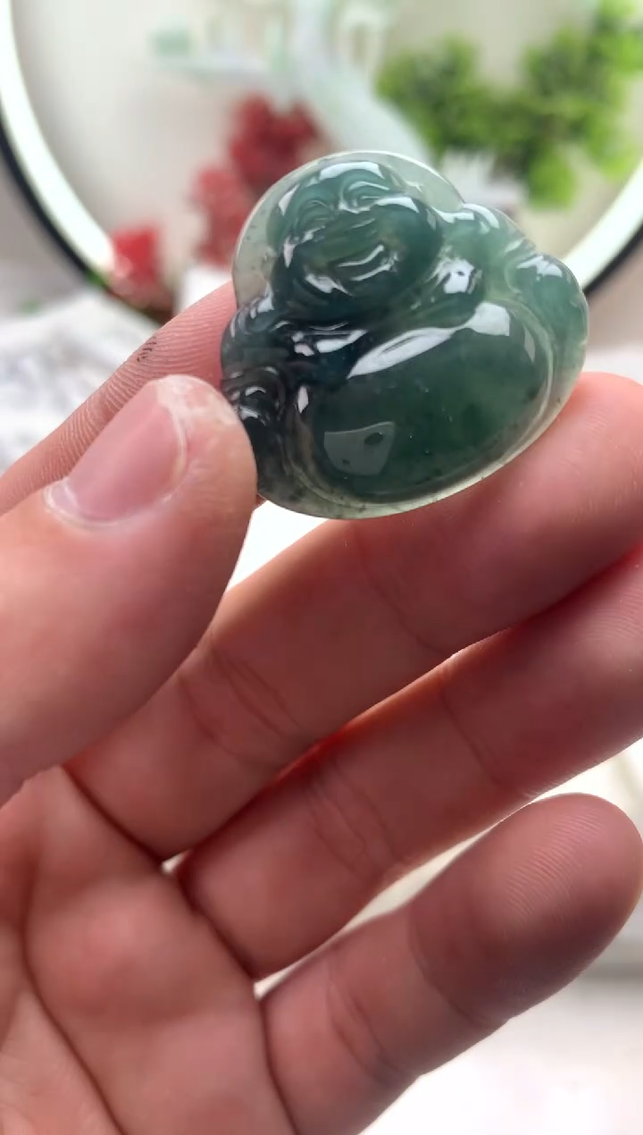 【闪购商品】翡翠颈饰未镶嵌佛公【品质一般介意慎拍】