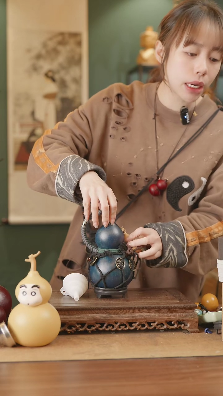 【闪购商品】303号精品天然大漆工艺防渗内胆酒葫芦~