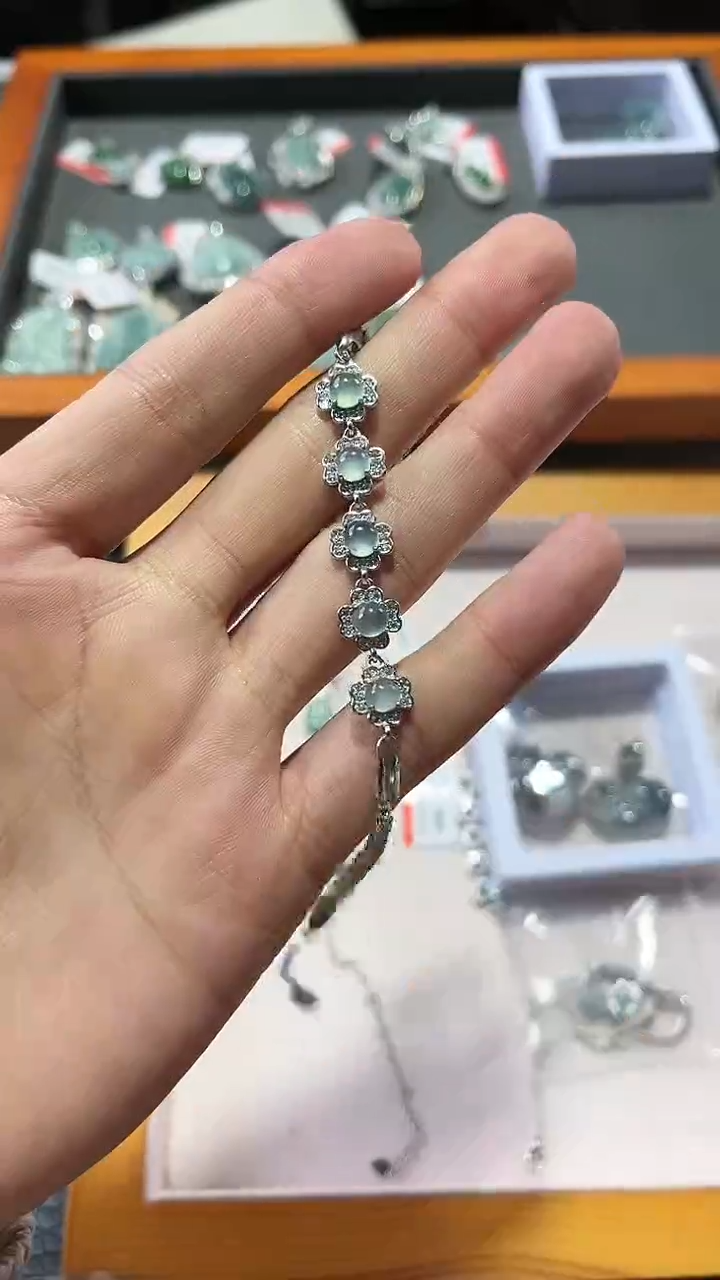 颈饰未镶嵌翡翠翡翠手链