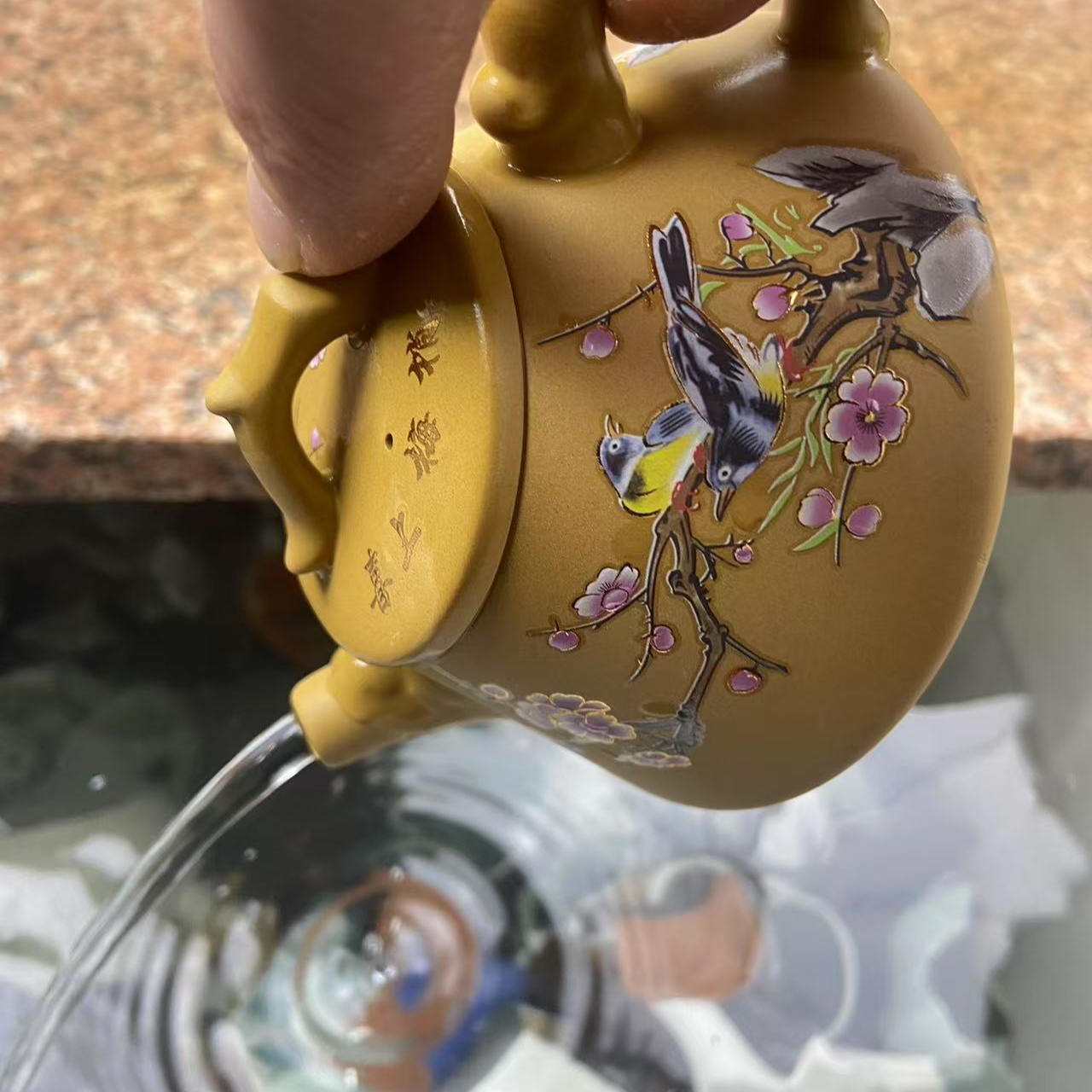 【闪购商品】V黄段泥喜上眉梢（遇热变色）石瓢壶