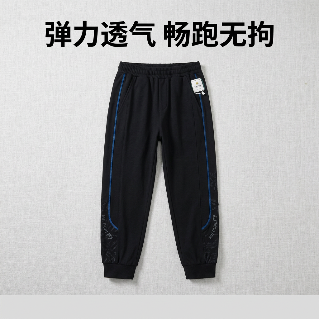 【小飞象】雪尼尔春秋款加绒裤休闲宽松运动裤裤子聚酯860900