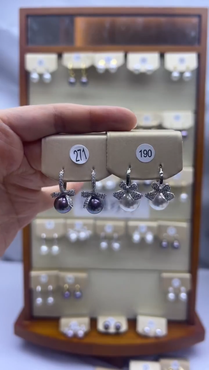 未镶嵌耳饰淡水珍珠271+190