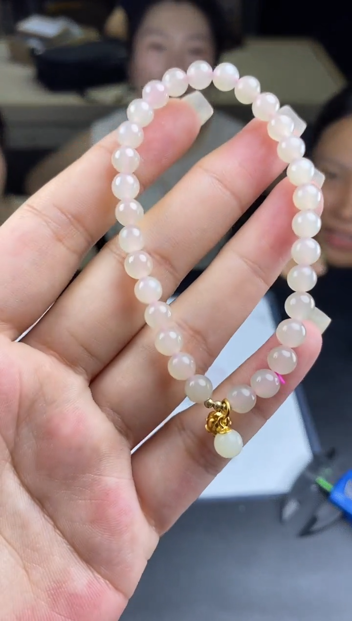 手串银S925镶嵌和田玉多样性-手串-S2451