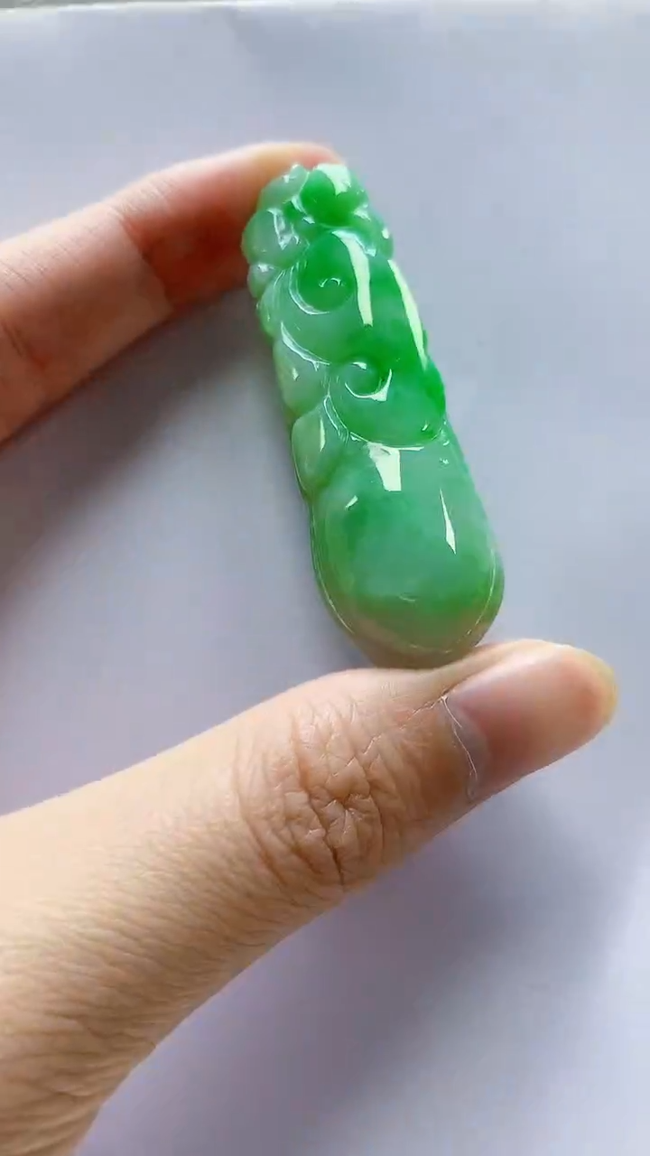 未镶嵌定制翡翠5145zm-毛货挂件49