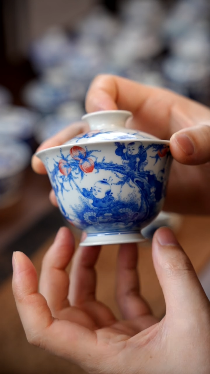 【闪购商品】九桃盖碗11111111111