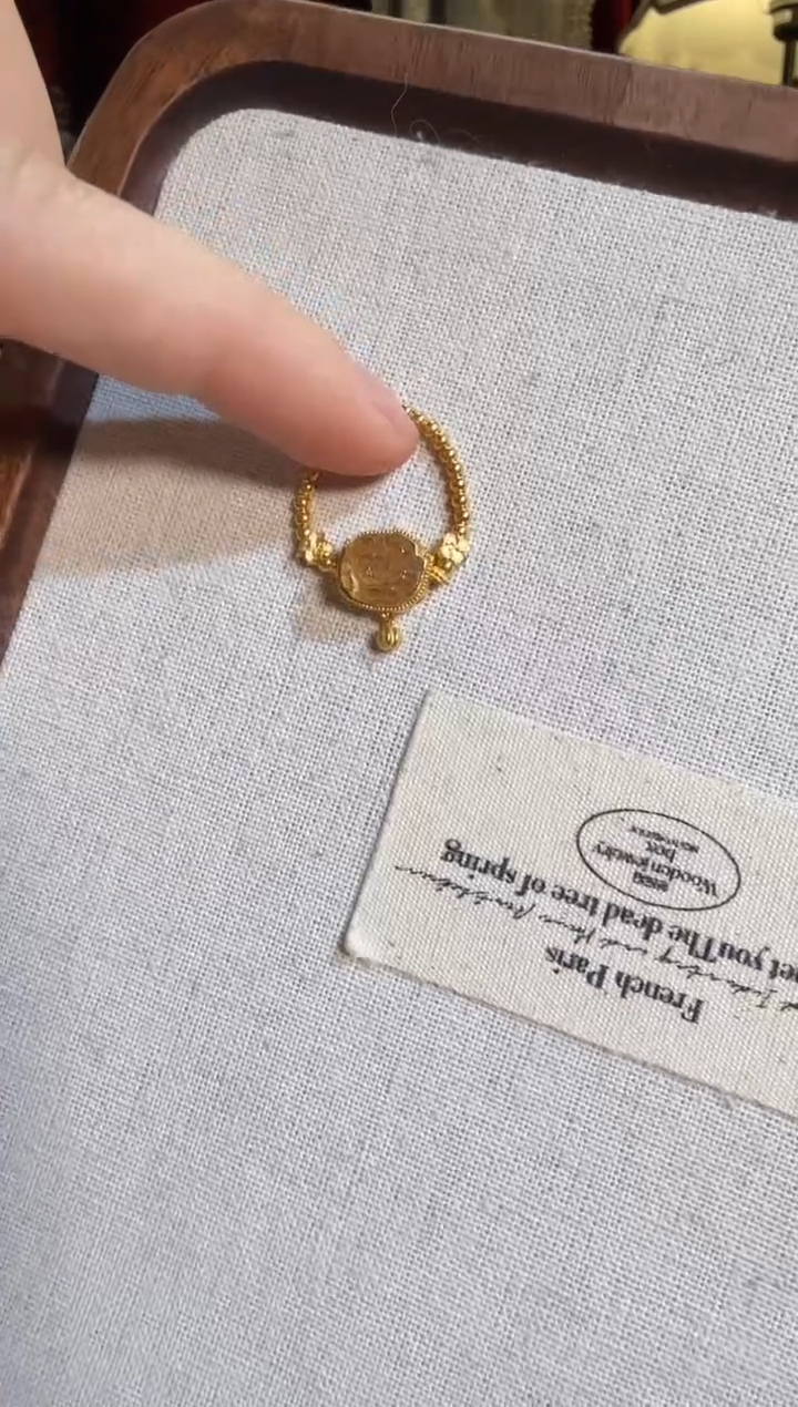 【闪购商品】碧玺戒指18K金镶嵌全金黄碧玺