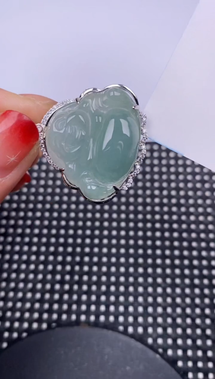 【闪购商品】翡翠颈饰银S925镶嵌挂件