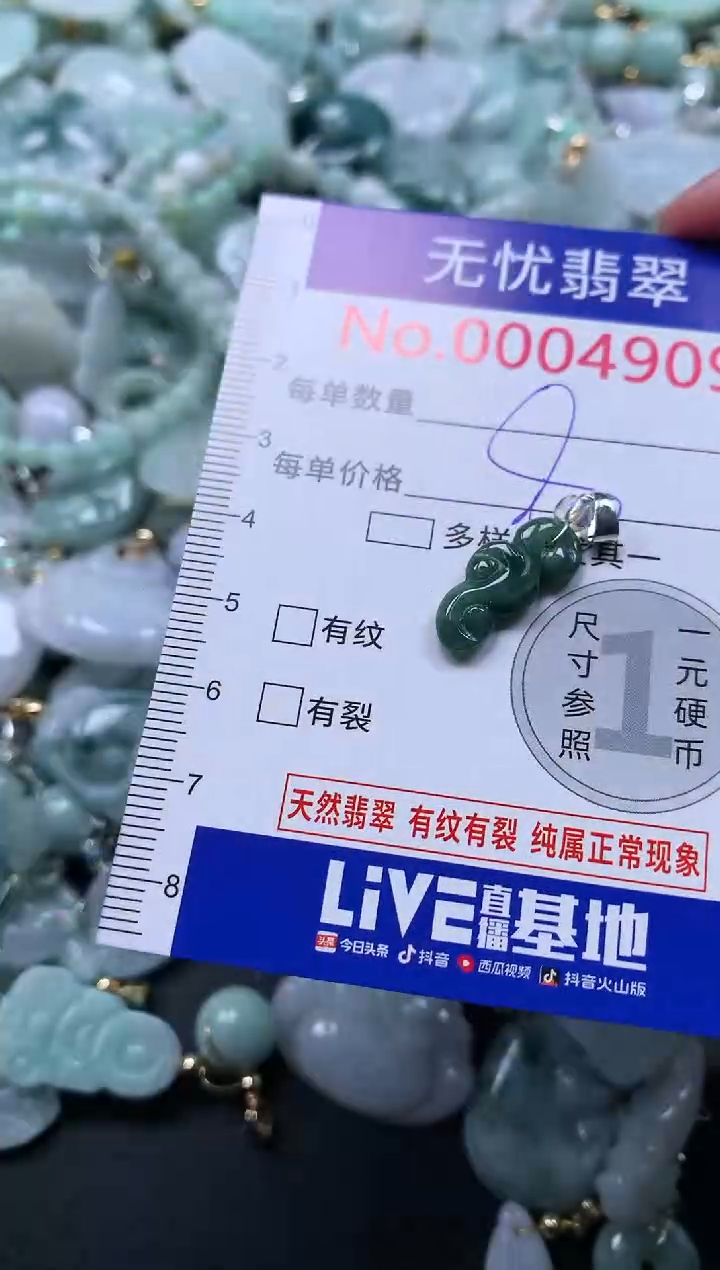 颈饰未镶嵌翡翠4909