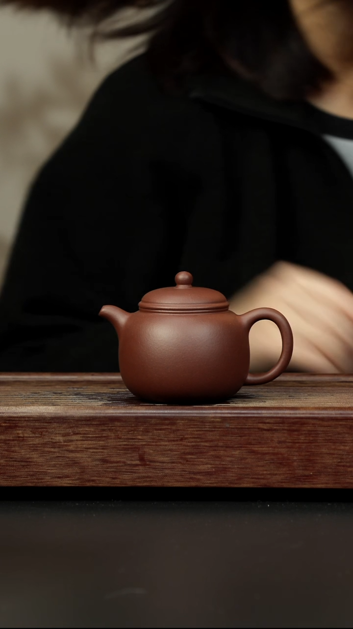 紫砂茶壶老紫泥 大匏樽 220左右
