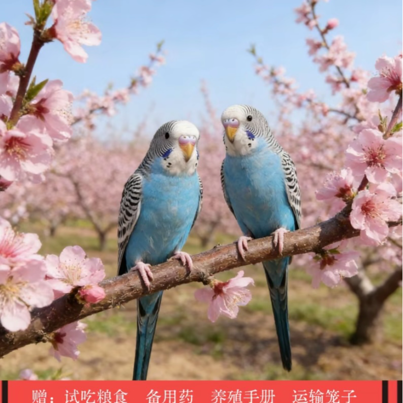 【基地直发】虎皮鹦鹉活鸟手养宠物鸟适合家养可繁殖亲人