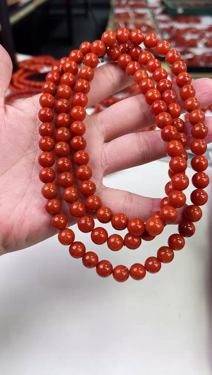 【闪购商品】南红玛瑙瓦西多圈9+未镶嵌一个/条