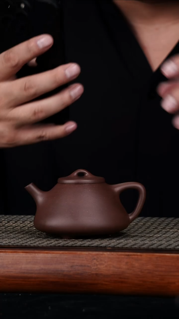茶壶紫砂原矿紫泥子冶石瓢