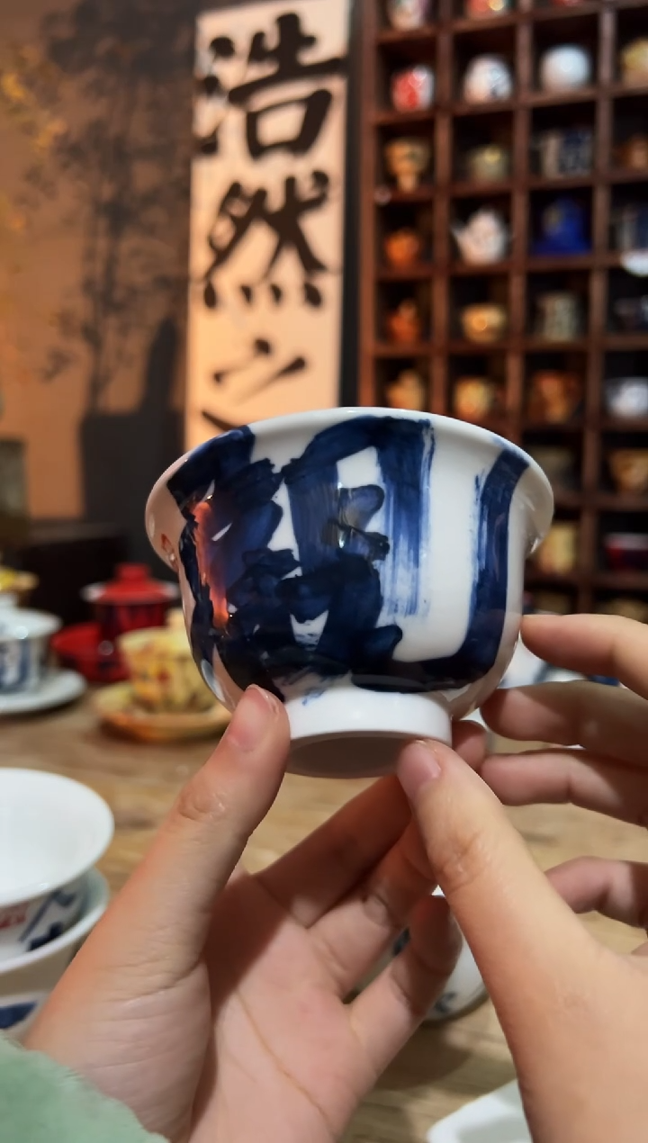 【闪购商品】观云听雨原创手绘茶具